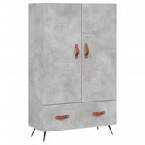 Credenza Grigio Cemento 69,5x31x115 cm in Legno truciolato