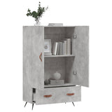 Credenza Grigio Cemento 69,5x31x115 cm in Legno truciolato