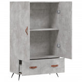 Credenza Grigio Cemento 69,5x31x115 cm in Legno truciolato