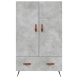 Credenza Grigio Cemento 69,5x31x115 cm in Legno truciolato