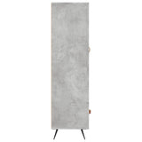 Credenza Grigio Cemento 69,5x31x115 cm in Legno truciolato
