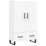 Credenza Bianca 69,5x31x115 cm in Legno truciolato