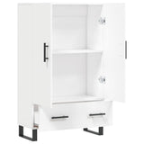 Credenza Bianca 69,5x31x115 cm in Legno truciolato