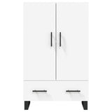 Credenza Bianca 69,5x31x115 cm in Legno truciolato