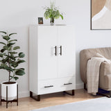 Credenza Bianca 69,5x31x115 cm in Legno truciolato