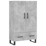 Credenza Grigio Cemento 69,5x31x115 cm in Legno truciolato