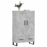 Credenza Grigio Cemento 69,5x31x115 cm in Legno truciolato