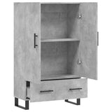 Credenza Grigio Cemento 69,5x31x115 cm in Legno truciolato