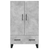 Credenza Grigio Cemento 69,5x31x115 cm in Legno truciolato