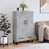 Credenza Grigio Cemento 69,5x31x115 cm in Legno truciolato