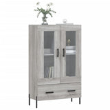Credenza Grigio Sonoma 69,5x31x115 cm in Legno truciolato