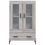 Credenza Grigio Sonoma 69,5x31x115 cm in Legno truciolato