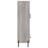 Credenza Grigio Sonoma 69,5x31x115 cm in Legno truciolato