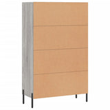 Credenza Grigio Sonoma 69,5x31x115 cm in Legno truciolato