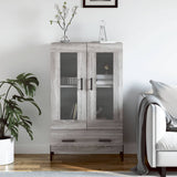 Credenza Grigio Sonoma 69,5x31x115 cm in Legno truciolato