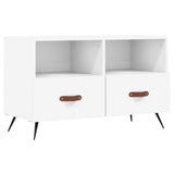 Mobile Porta TV Bianco 80x36x50 cm in Legno truciolato