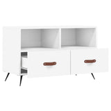 Mobile Porta TV Bianco 80x36x50 cm in Legno truciolato
