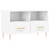Mobile Porta TV Bianco 80x36x50 cm in Legno truciolato