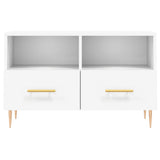 Mobile Porta TV Bianco 80x36x50 cm in Legno truciolato