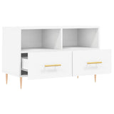 Mobile Porta TV Bianco 80x36x50 cm in Legno truciolato