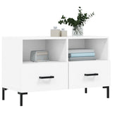 Mobile Porta TV Bianco 80x36x50 cm in Legno truciolato