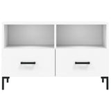 Mobile Porta TV Bianco 80x36x50 cm in Legno truciolato