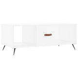Tavolino da Salotto Bianco 102x50x40 cm in Legno truciolato