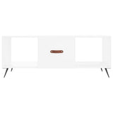 Tavolino da Salotto Bianco 102x50x40 cm in Legno truciolato