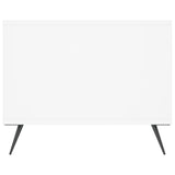 Tavolino da Salotto Bianco 102x50x40 cm in Legno truciolato