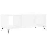 Tavolino da Salotto Bianco 102x50x40 cm in Legno truciolato