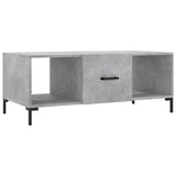 Tavolino Salotto Grigio Cemento 102x50x40 cm Legno truciolato