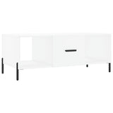 Tavolino da Salotto Bianco 102x50x40 cm in Legno truciolato