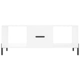 Tavolino da Salotto Bianco 102x50x40 cm in Legno truciolato