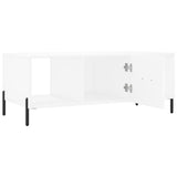 Tavolino da Salotto Bianco 102x50x40 cm in Legno truciolato