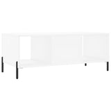 Tavolino da Salotto Bianco 102x50x40 cm in Legno truciolato