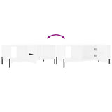 Tavolino da Salotto Bianco 102x50x40 cm in Legno truciolato