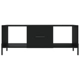 Tavolino da Salotto Nero 102x50x40 cm in Legno truciolato