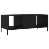 Tavolino da Salotto Nero 102x50x40 cm in Legno truciolato