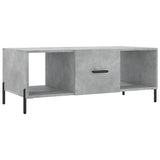 Tavolino Salotto Grigio Cemento 102x50x40 cm Legno truciolato