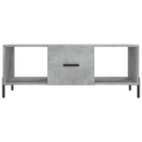 Tavolino Salotto Grigio Cemento 102x50x40 cm Legno truciolato