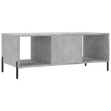 Tavolino Salotto Grigio Cemento 102x50x40 cm Legno truciolato