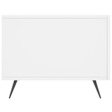 Tavolino da Salotto Bianco 50x50x40 cm in Legno truciolato