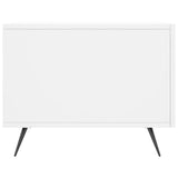 Tavolini da Salotto 2 pz Bianchi 50x50x40 cm Legno truciolato