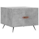Tavolino Salotto Grigio Cemento 50x50x40 cm Legno truciolato