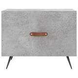 Tavolino Salotto Grigio Cemento 50x50x40 cm Legno truciolato
