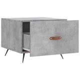 Tavolino Salotto Grigio Cemento 50x50x40 cm Legno truciolato