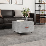 Tavolino Salotto Grigio Cemento 50x50x40 cm Legno truciolato