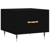 Tavolini da Salotto 2 pz Neri 50x50x40 cm in Legno truciolato