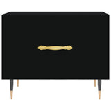 Tavolini da Salotto 2 pz Neri 50x50x40 cm in Legno truciolato