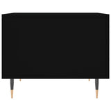 Tavolini da Salotto 2 pz Neri 50x50x40 cm in Legno truciolato